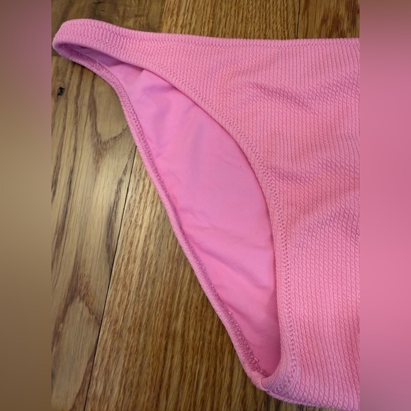 Melissa Odabash Ribbed Pink Bikini Bottoms Size 10 - Picture 2 of 10
